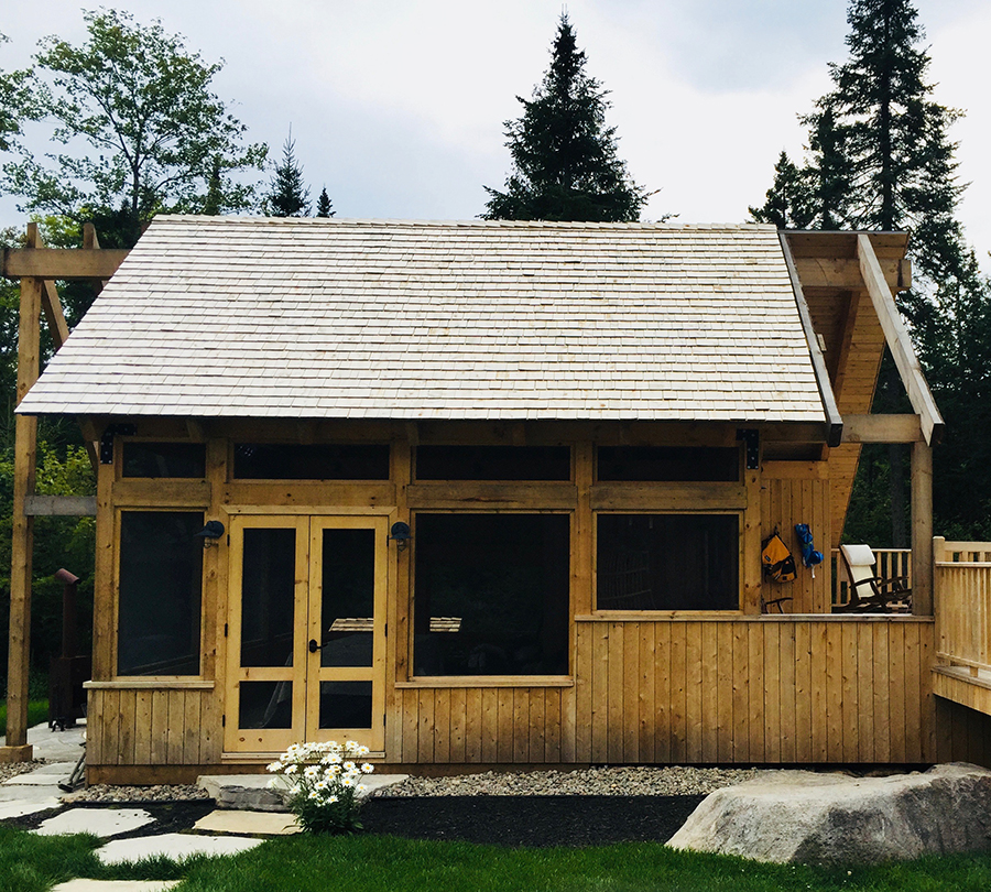 Aménagement extérieur / Véranda - Quadra Construction